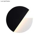 GobekUsa Sleek Black and White Rotatable LED Acrylic Wall Lamp - Simplicity in Design