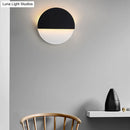 GobekUsa Sleek Black and White Rotatable LED Acrylic Wall Lamp - Simplicity in Design