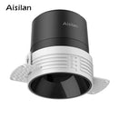 GobekUsa Frameless LED Downlight 7W for Living Room Bedroom, Anti-glare Spot Light