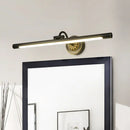 GobekUsa Sleek Black/Gold Vanity Light Fixture - Simplicity Streamlined Design - LED Wall Lighting for Dressing Table