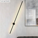 GobekUsa Sleek Black Iron Wall Light Fixture - Needle Sword Design - 23.5/31.5 Inches High - LED Sconce for Lounge