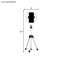 GobekUsa Sleek Black LED Vanity Lamp with Phone Holder