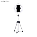 GobekUsa Sleek Black LED Vanity Lamp with Phone Holder
