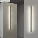 GobekUsa Sleek Black LED Wall Sconce for Hallways - Linear Flush Mount Design