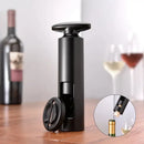 Sleek black metal corkscrew premium kitchen tool for wine bottles by Decorbites