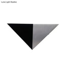 GobekUsa Introducing our Metal Minimalism Pyramid Wall Lamp Kit - RGB LED Wall Mounted Light in Sleek Black & Silver