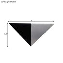 GobekUsa Introducing our Metal Minimalism Pyramid Wall Lamp Kit - RGB LED Wall Mounted Light in Sleek Black & Silver