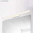 GobekUsa Sleek Black/White Vanity Lamp w/ Rectangular Shade & LED Acrylic Wall Light - 16"/23.5" Simplistic Fixture for Mirrors