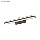 GobekUsa Sleek Black/White Vanity Lamp w/ Rectangular Shade & LED Acrylic Wall Light - 16"/23.5" Simplistic Fixture for Mirrors