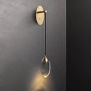 GobekUsa Crystal LED Wall Light: Elegant Copper Lighting for Bedroom, Living Room, Staircase