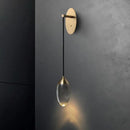 GobekUsa Crystal LED Wall Light: Elegant Copper Lighting for Bedroom, Living Room, Staircase