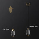 GobekUsa Crystal LED Wall Light: Elegant Copper Lighting for Bedroom, Living Room, Staircase
