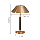 GobekUsa Copper Table Lamp with LED Bulb, Stylish Desk Light for Bedroom & Living Room