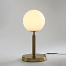 GobekUsa Glass Ball Table Lamp for Bedroom, LED Desk Light with E27 Bulb