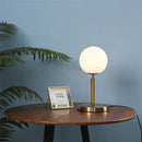 GobekUsa Glass Ball Table Lamp for Bedroom, LED Desk Light with E27 Bulb