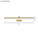 GobekUsa Sleek Brass LED Wall Mounted Vanity Light Fixture
