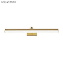 GobekUsa Sleek Brass LED Wall Mounted Vanity Light Fixture
