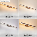 GobekUsa Sleek Coffee Linear LED Vanity Sconce for Minimalist Bathrooms