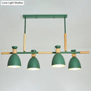 GobekUsa Sleek Dome Shade Island Pendant Light with Metallic Finish - Ideal for Dining Rooms
