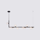 GobekUsa Sleek Glass Pendant Light for Dining Room with Hanging Island Design