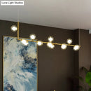 GobekUsa Sleek Glass Pendant Light for Dining Room with Hanging Island Design