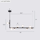 GobekUsa Sleek Glass Pendant Light for Dining Room with Hanging Island Design
