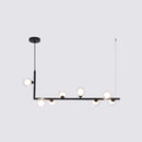 GobekUsa Sleek Glass Pendant Light for Dining Room with Hanging Island Design