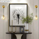 GobekUsa Sleek Glass Spherical Wall Sconce Light - Stylish Single Bulb Wall Hanging Lighting for Living Room