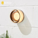 GobekUsa Glass Round Wall Sconce Light for Indoor Outdoor Living Bathroom Porch Decoration