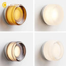 GobekUsa Glass Round Wall Sconce Light for Indoor Outdoor Living Bathroom Porch Decoration