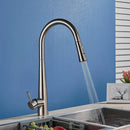 GobekUsa Gold Swivel Kitchen Faucet with Pull Down Sprayer