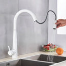 GobekUsa Gold Swivel Kitchen Faucet with Pull Down Sprayer