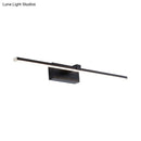 GobekUsa Sleek LED Black Vanity Wall Light - Modern Wall Mounted Lighting for Bathroom in Warm/White Light