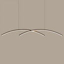 GobekUsa Sleek LED Island Light Fixture for Dining Room - Metal Line Art Hanging Light