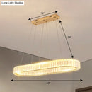 GobekUsa Sleek LED Suspension Lamp with Optical K9 Crystal - Perfect for Restaurants and Islands