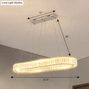 GobekUsa Sleek LED Suspension Lamp with Optical K9 Crystal - Perfect for Restaurants and Islands