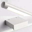 GobekUsa Sleek LED Vanity Lamp with White Acrylic Shade - Warm/White Light, 16"/19.5" Wide