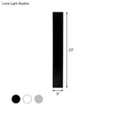 GobekUsa Sleek LED Wall Lighting: Aluminum Shade Black/White Finish Sconce for Bedroom