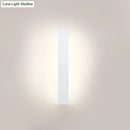 GobekUsa Sleek LED Wall Lighting: Aluminum Shade Black/White Finish Sconce for Bedroom