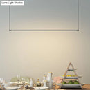 GobekUsa Sleek Metal Black LED Pendant Lamp for Stylish Island Table