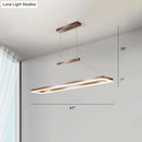 GobekUsa Sleek Metal Island Ceiling LED Pendant Light for Dining Room - Simplicity and Style