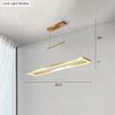 GobekUsa Sleek Metal Island Ceiling LED Pendant Light for Dining Room - Simplicity and Style
