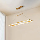 GobekUsa Sleek Metal Island Ceiling LED Pendant Light for Dining Room - Simplicity and Style