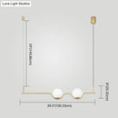 GobekUsa Sleek Metal Island Pendant - Elegant Glass Ceiling Light for Dining Table