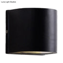GobekUsa Sleek Metal LED Flush Mount Wall Sconce for Porch - Rectangle, Cylinder, Triangle Shapes - Simplicity design - 1/2-Light - Black Finish