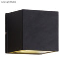 GobekUsa Sleek Metal LED Flush Mount Wall Sconce for Porch - Rectangle, Cylinder, Triangle Shapes - Simplicity design - 1/2-Light - Black Finish