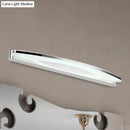 GobekUsa Sleek Modern Metal Vanity Lighting: Oval Shade LED Wall Light Sconce in Chrome, 15"/21" Dia, Warm/White Light