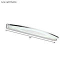 GobekUsa Sleek Modern Metal Vanity Lighting: Oval Shade LED Wall Light Sconce in Chrome, 15"/21" Dia, Warm/White Light