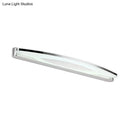 GobekUsa Sleek Modern Metal Vanity Lighting: Oval Shade LED Wall Light Sconce in Chrome, 15"/21" Dia, Warm/White Light