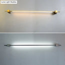 GobekUsa Sleek Pole Shaped LED Wall Light for Living Room - Minimalist Metallic Wall Mounted Lighting